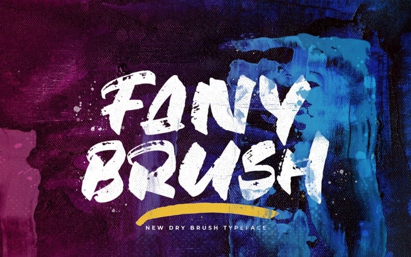 Fany Brush - Texturierte Pinselschrift