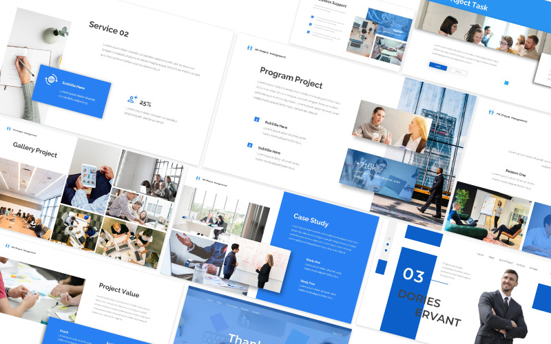Project Management (PM) Google Slides Template