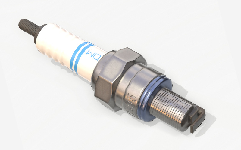 Motor Kıvılcımı PBR Düşük Poli 3d Modeli