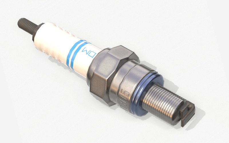 Motor Spark PBR Modelo Low Poly 3d