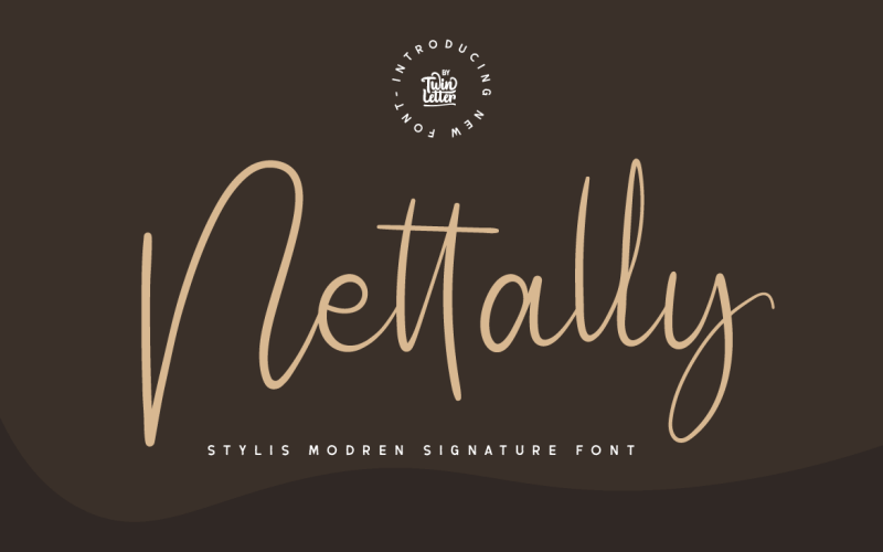 Nettally - adorável fonte exclusiva