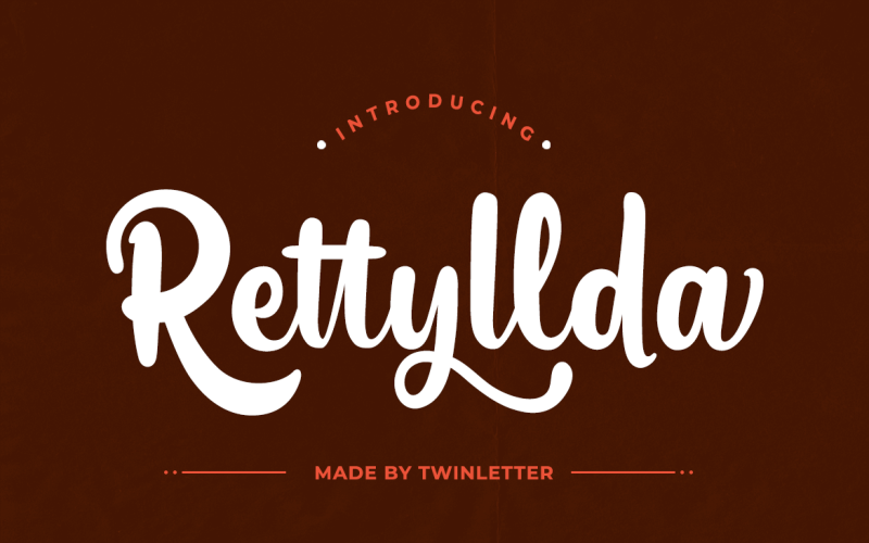 Rettyllda - Vetgedrukte lettertype