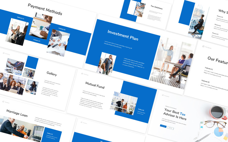 Tax Advisor Google Slides Template #193610 - TemplateMonster