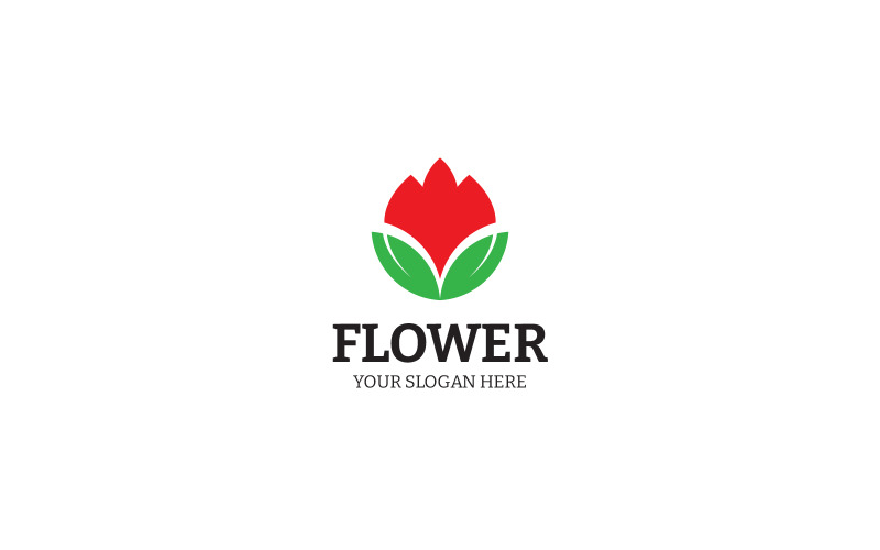 Modelo de Design de Logotipo de Flor