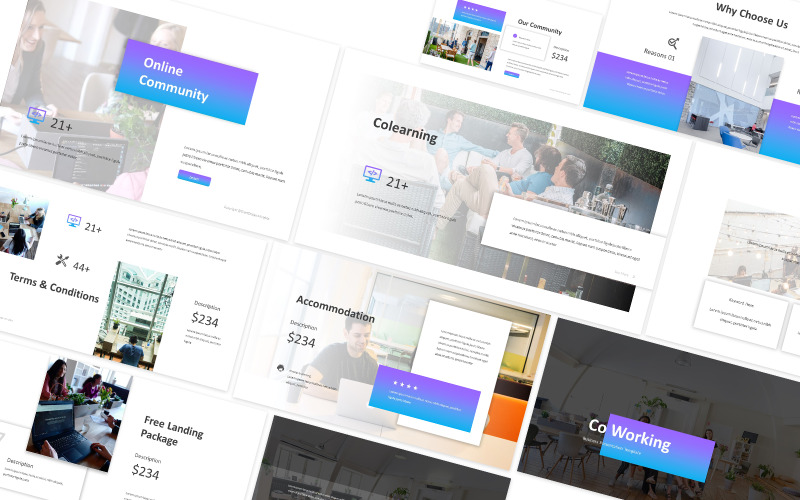 Co-Working Powerpoint Template