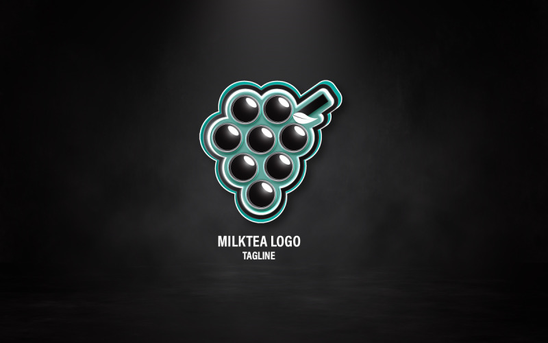 Logo Milktea - šablona loga společnosti