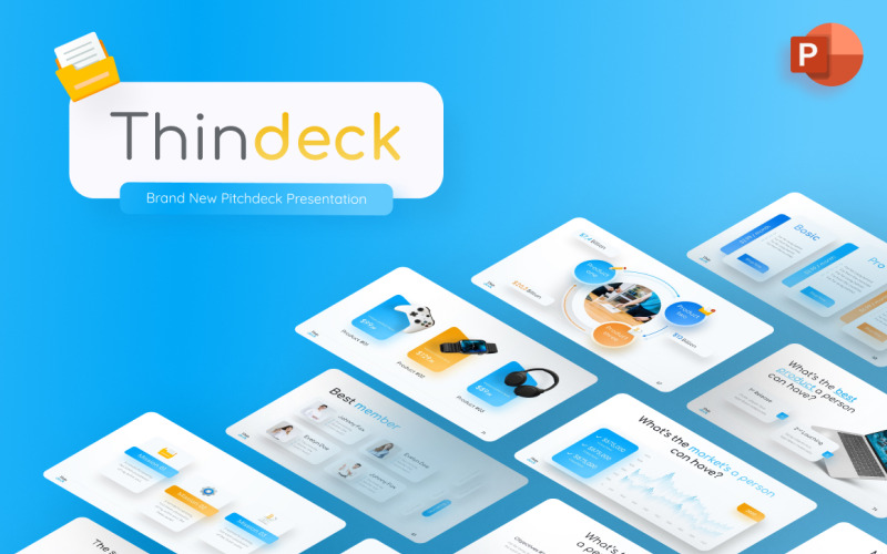 Thindeck Edukacja Nowoczesny szablon PowerPoint