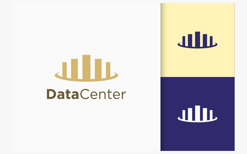 Diagramm- oder Datenstatistik-Logo in Modern