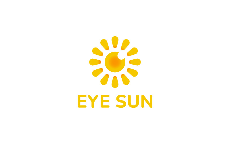 Modern logotyp mall för Eye Sun