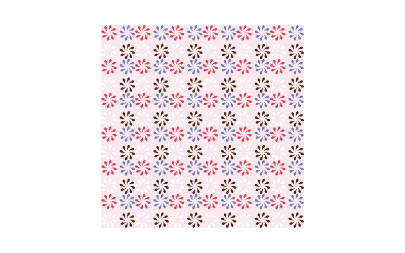 Patrón de diseño de tela de flores