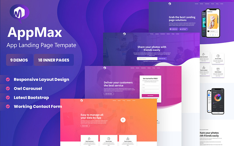 Appmax - App Landing WordPress téma