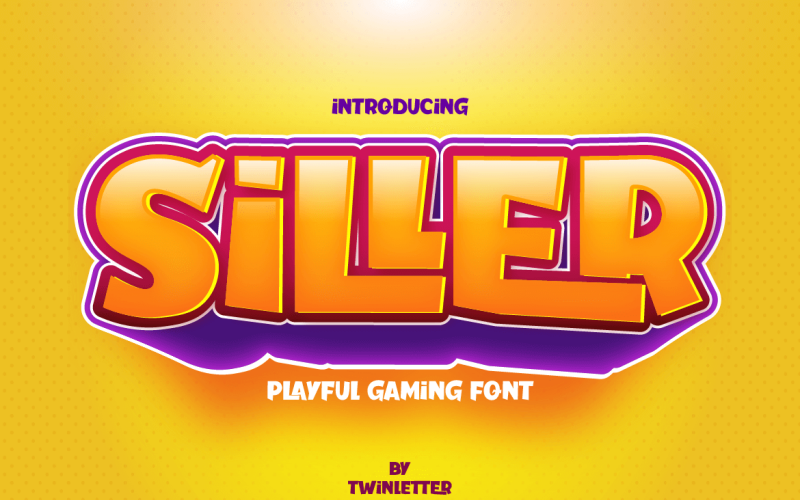 Siller - грайливий шрифт дисплея