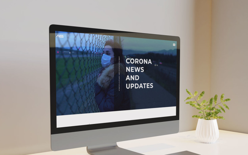 Tina | Corona News & Blog Modello di pagina di destinazione HTML5