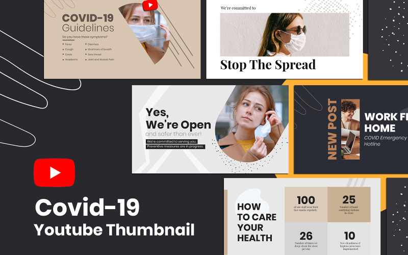 Covid-19 Youtube Thumbnail Banner