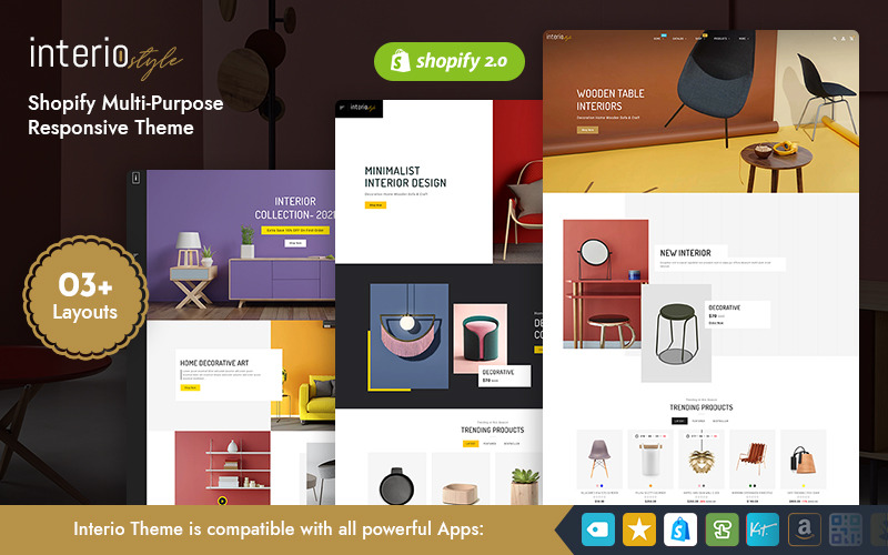 Interio - 家具和室内多用途 Shopify 响应式主题