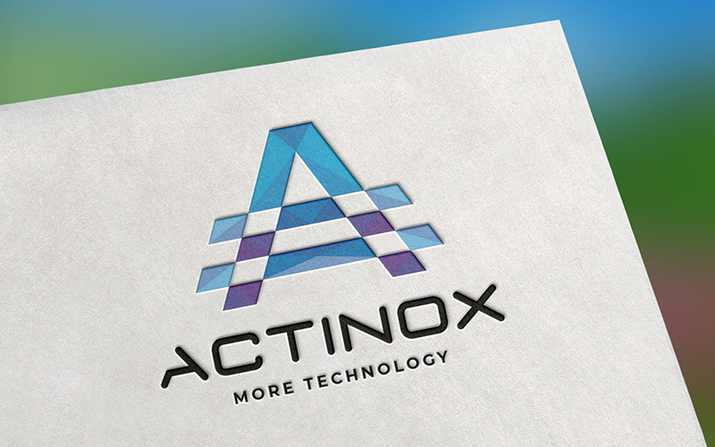 Logotipo profesional de Actinox Letter A