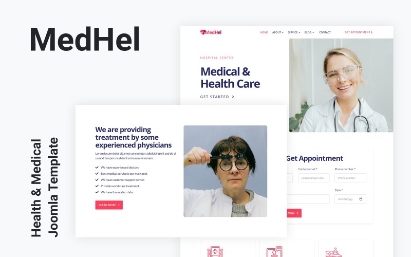 MedHel - Gezondheid en medisch Joomla 4-sjabloon