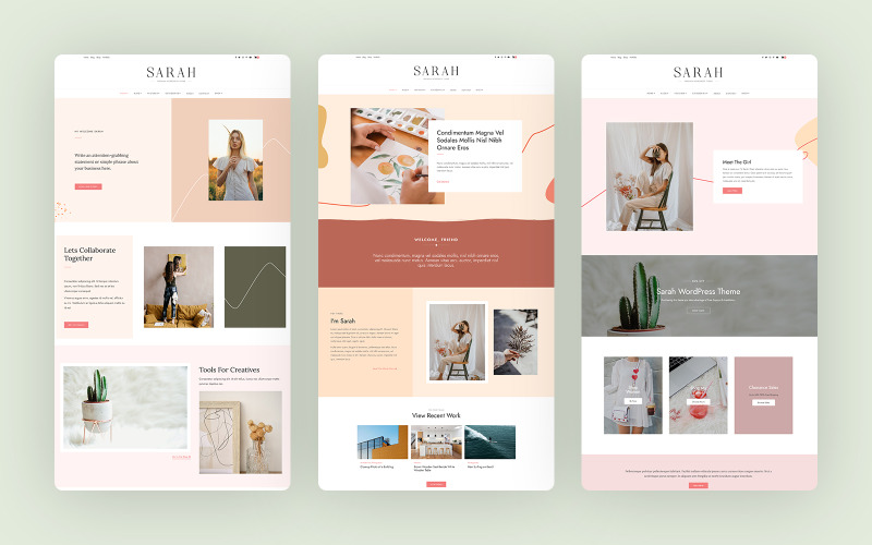 莎拉 - 高级 WordPress 主题