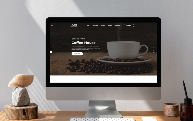 Aisha | Coffee HTML5 Landing Page Template