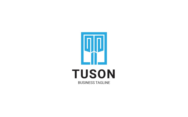Diseño de logotipo T carta Tuson