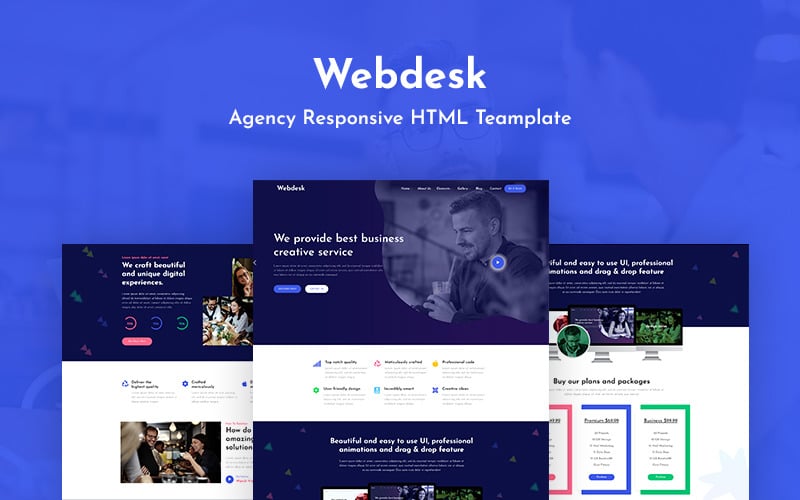 Webdesk - Ajans Duyarlı Web Sitesi Şablonu