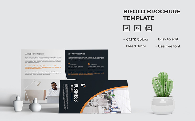 Business Firsth - Šablona brožury Bifold