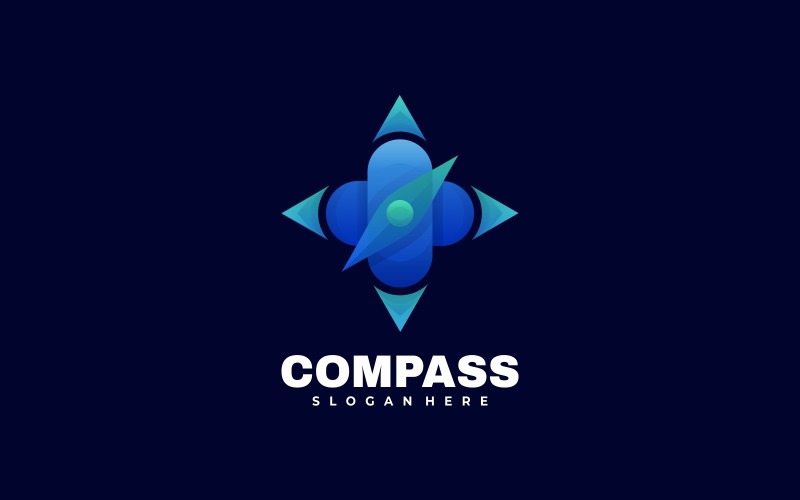 Kompass Gradient Logo Style