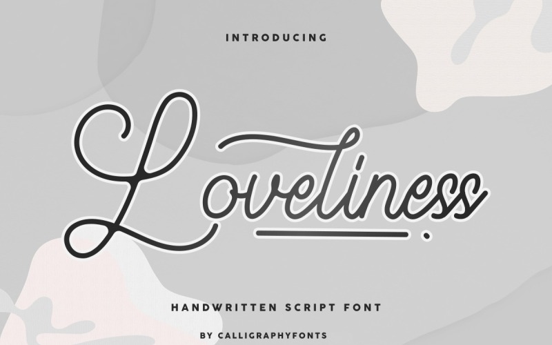 Loveliness handschriftlettertype