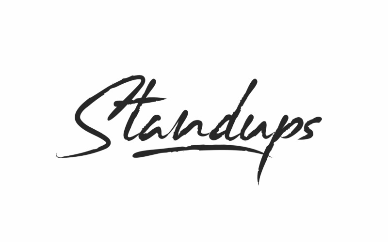 Standups kalligrafi teckensnitt