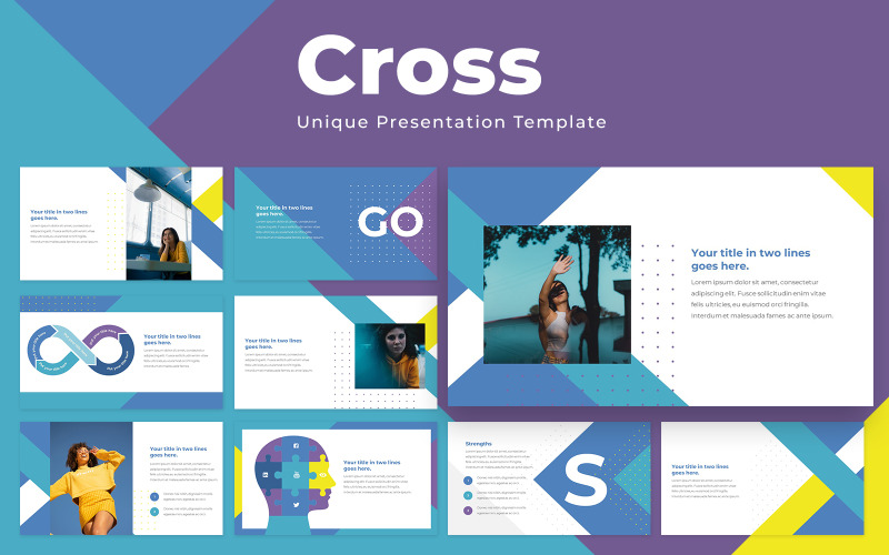Cross Google Slides-sjabloon