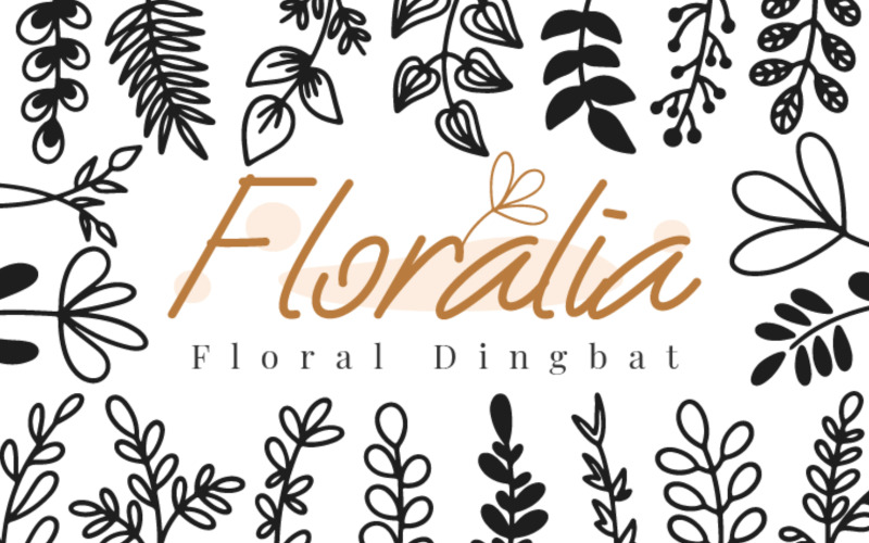 Floralia - Floral Dingbat Schriftart