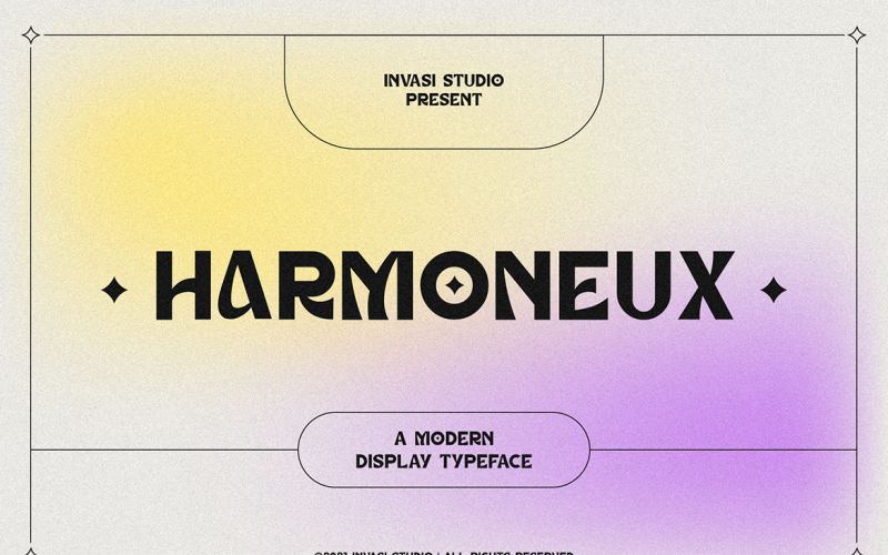 Harmoneux | Moderne Display-Schriftarten