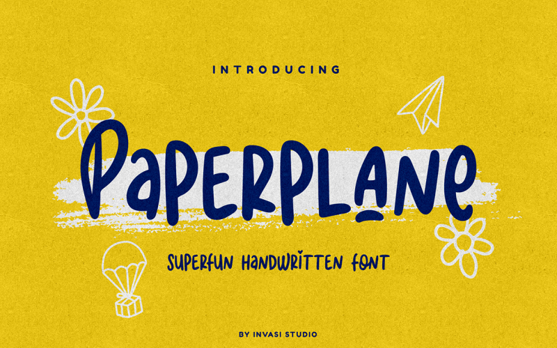 Шрифты для дисплея Paperplane Superfun