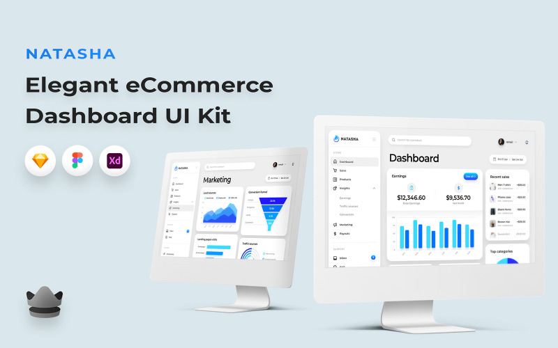 Natasha - Kit d'interface utilisateur Web pour tableau de bord de commerce électronique