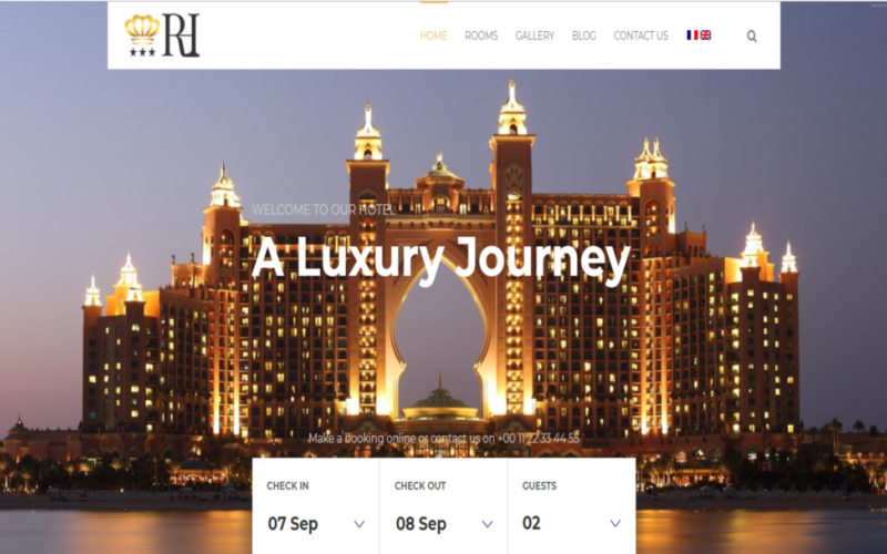 Reina Hotel - многоцелевой премиум HTML5 шаблон веб-сайта