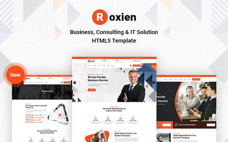 Roxien - Шаблон сайту HTML5 для бізнесу та консалтингу