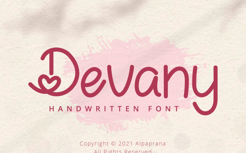 Devany - Font scritti a mano