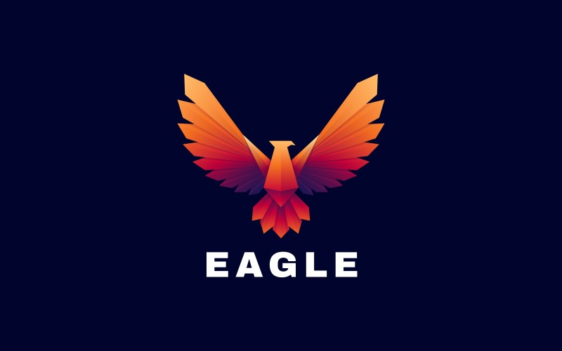 Logo colorato Aquila vettoriale
