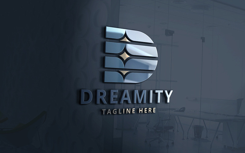 Logotipo profesional de Dreamity Letter D