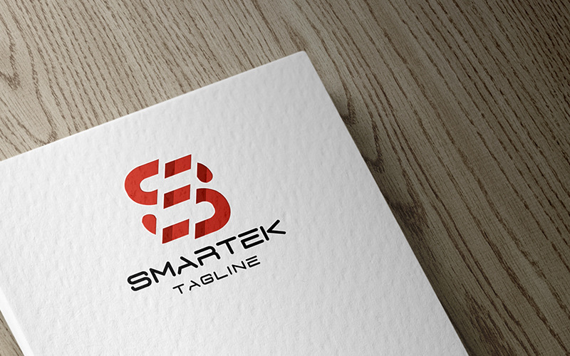 Logotipo profissional Smartek Letter S
