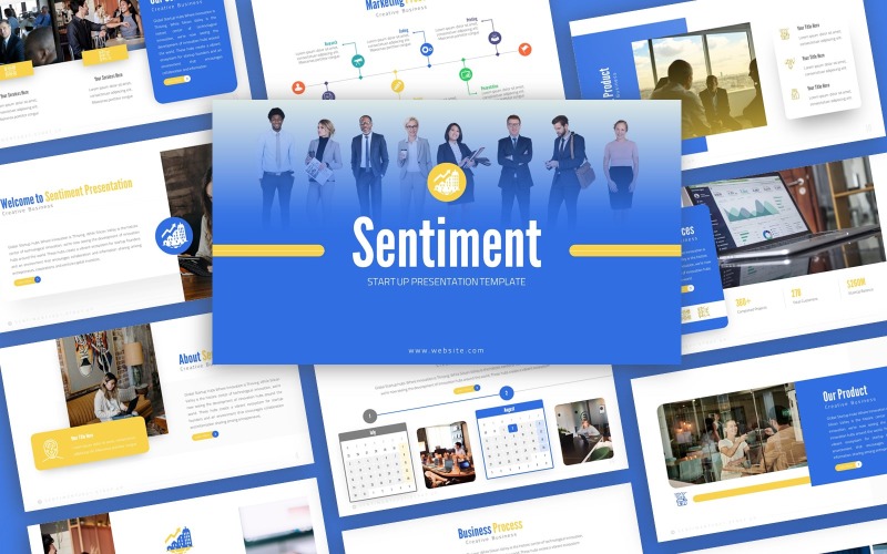 Sentiment - Modello PowerPoint multiuso Strat Up