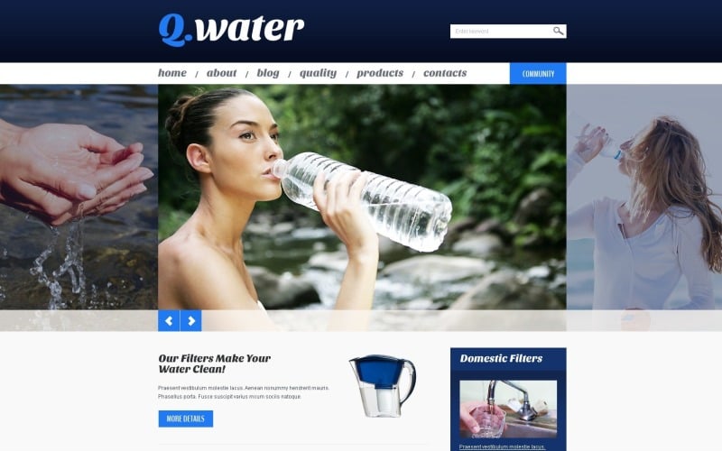 Tema de WordPress de água grátis