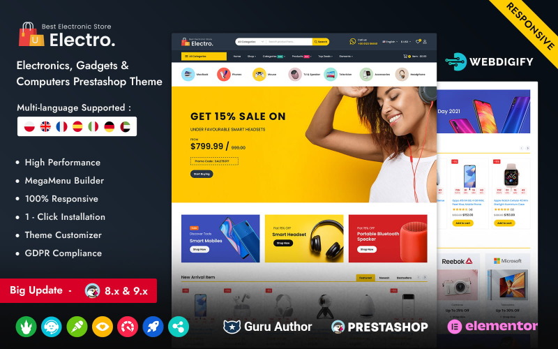Electro – Thème PrestaShop Electronique Polyvalent