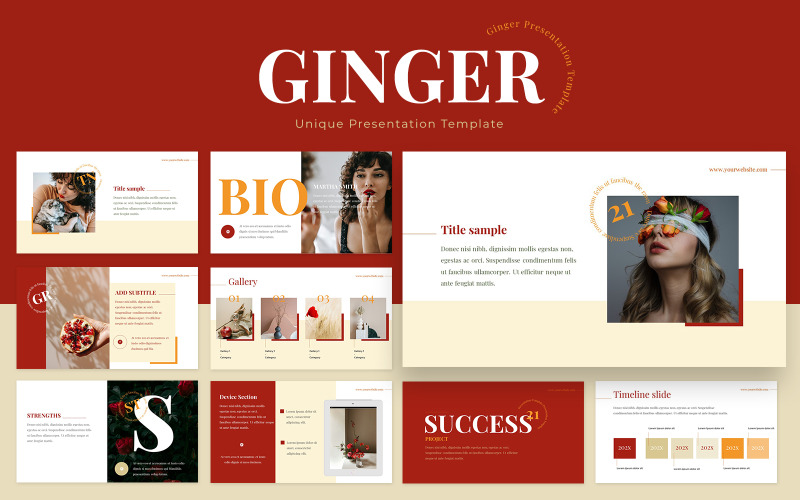 Modelo Ginger Google Slides