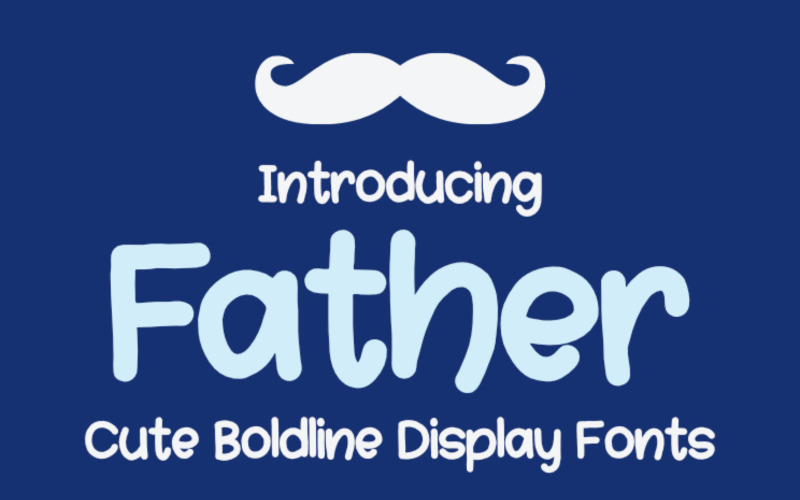 Father - A Comic Display-lettertype