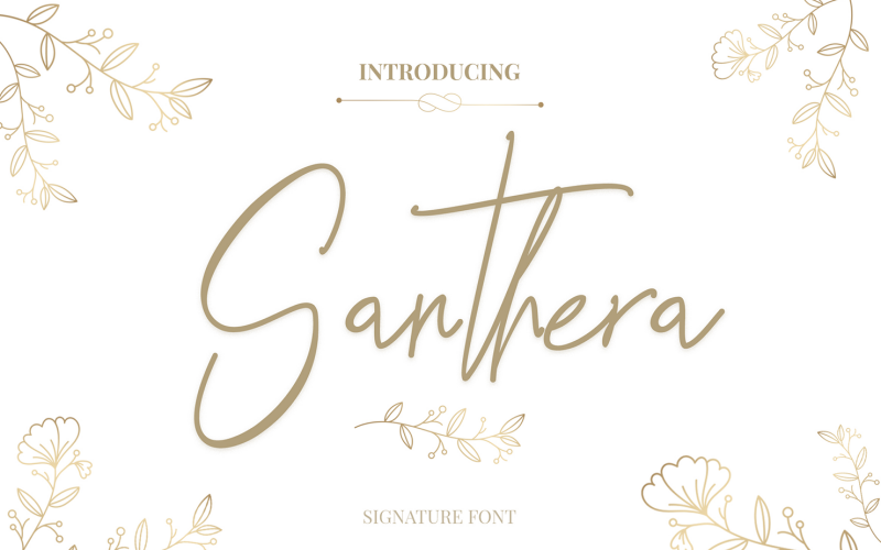 Шрифт Santhera Wonderful Signature