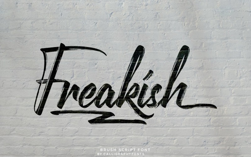 Freakish Grunge Brush-lettertype