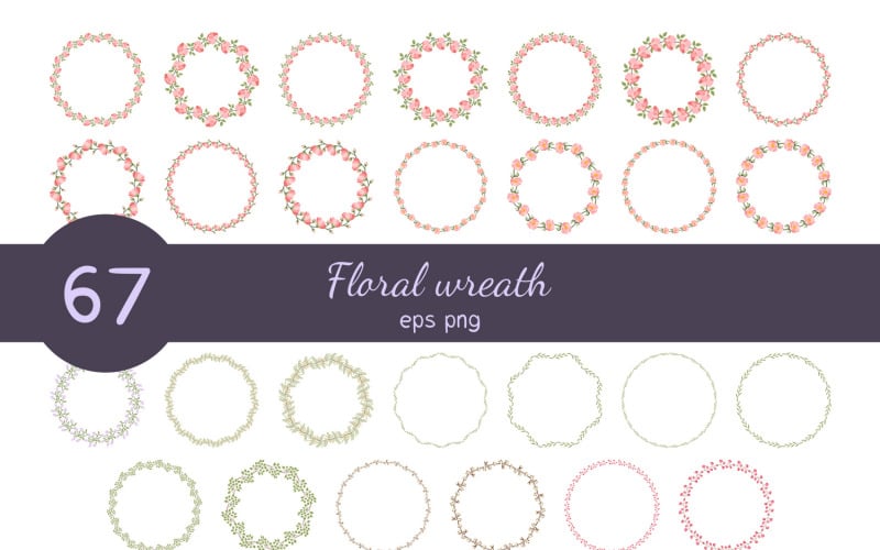 花环束 67 帧设置矢量