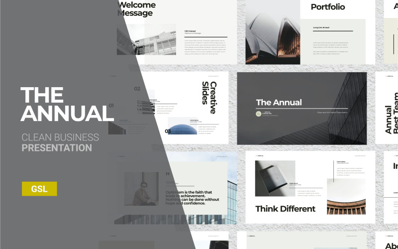 Plantilla de diapositivas de Google - Presentación empresarial anual