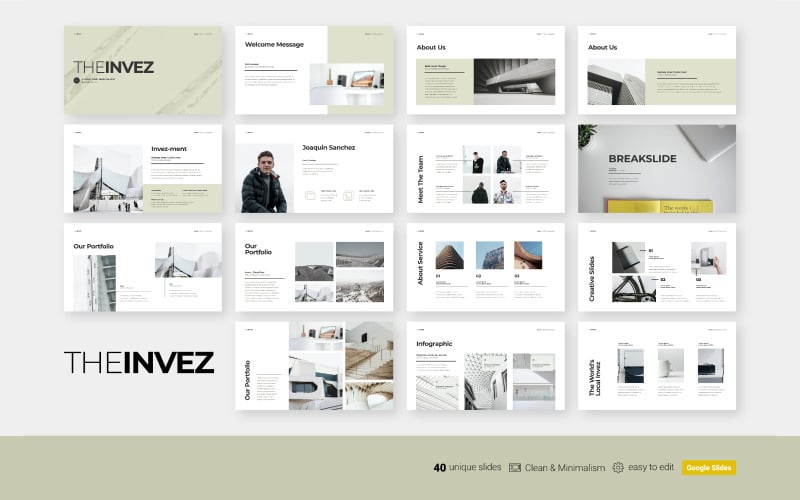 The Invez - Clean Business Presentation - Google Slides Template